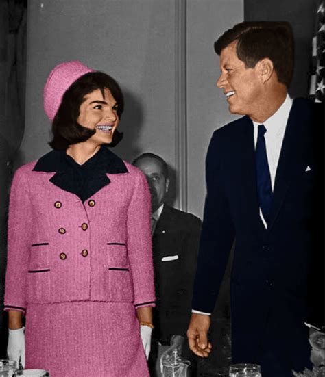 pink chanel suit blog|kennedy wife dress.